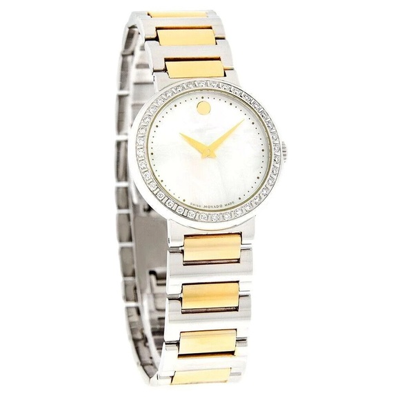 Movado Mother of Pearl Diamond Two-Tone 0606470 main image 6